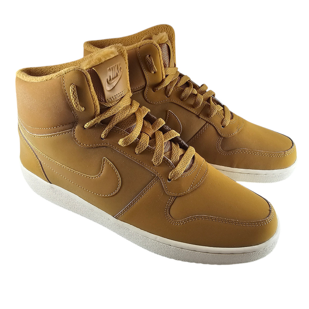 Nike Sneakers Women's 11 Ebernon Wheat Tan Mid High Tops Leather NWT